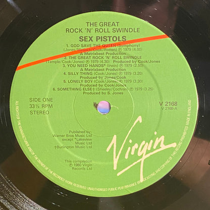 Sex Pistols : The Great Rock 'N' Roll Swindle (LP, Comp)