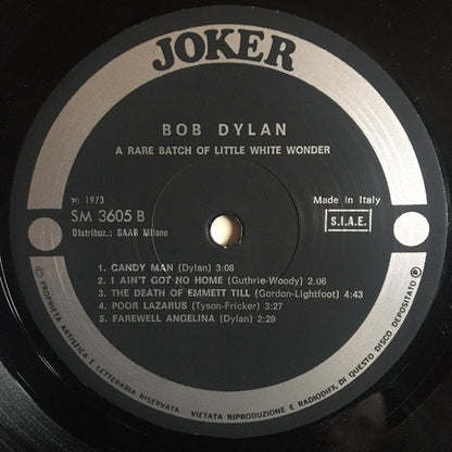 Bob Dylan : A Rare Batch Of Little White Wonder (LP, Comp, Unofficial)