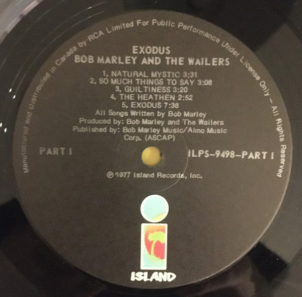 Bob Marley & The Wailers : Exodus (LP, Album)