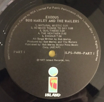 Bob Marley & The Wailers : Exodus (LP, Album)