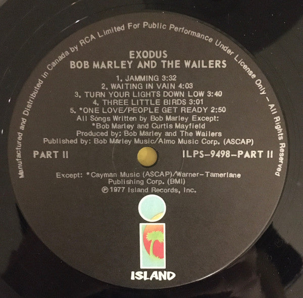 Bob Marley & The Wailers : Exodus (LP, Album)
