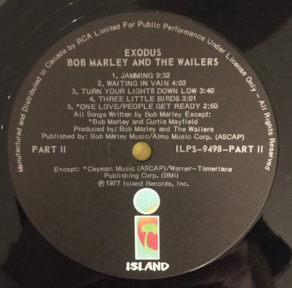 Bob Marley & The Wailers : Exodus (LP, Album)