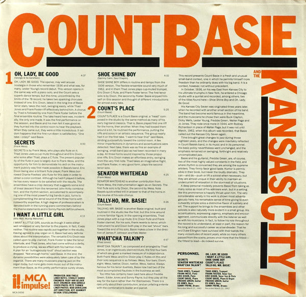 Count Basie And The Kansas City Seven : Count Basie And The Kansas City 7 (LP, Album, RE, RM)