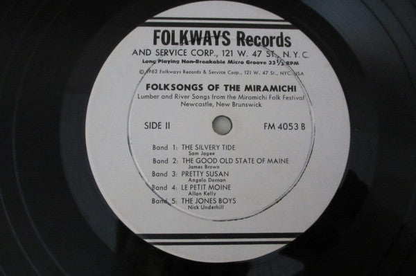 Various : Folksongs Of The Miramichi (LP, Comp)