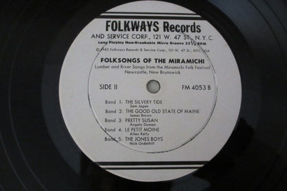 Various : Folksongs Of The Miramichi (LP, Comp)