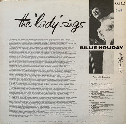 Billie Holiday : The Lady Sings (LP, Comp, Mono)