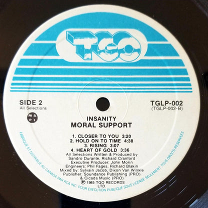 Moral Support : Insanity (LP, Album)