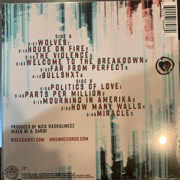 Rise Against : Wolves (LP, Album, Ltd, RE, Mag)