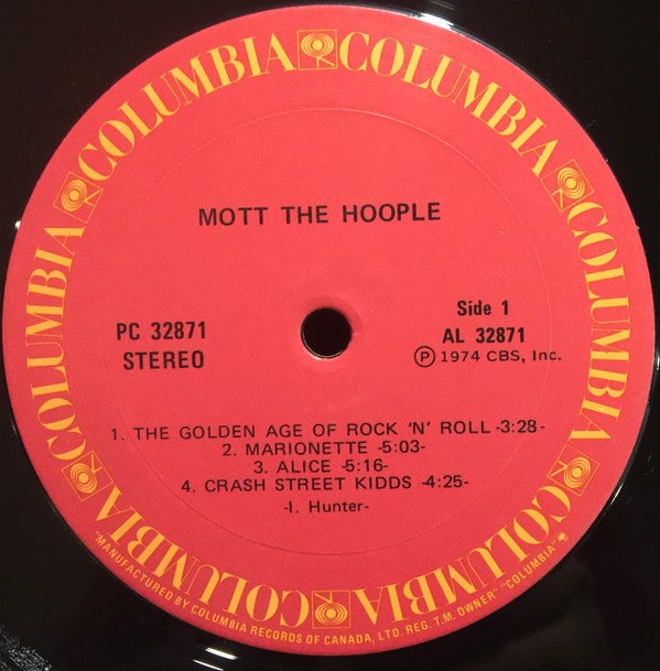 Mott The Hoople : The Hoople (LP, Album)
