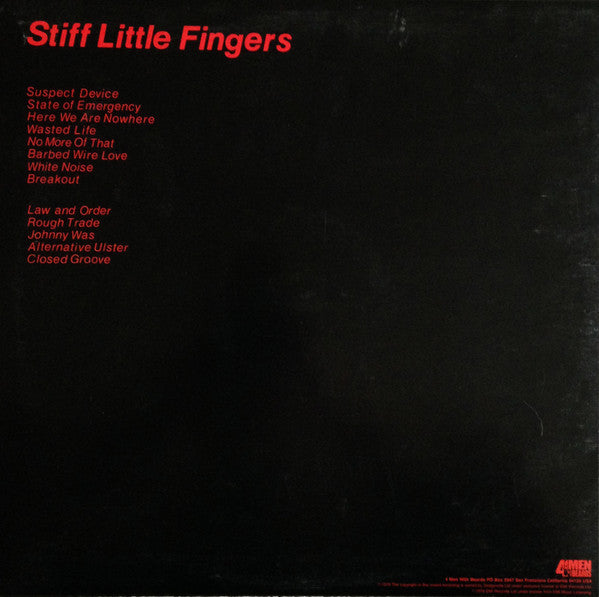 Stiff Little Fingers : Inflammable Material (LP, Album, RE, 180)