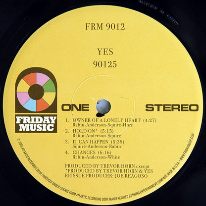 Yes : 90125 (LP, Album, RM, 180)