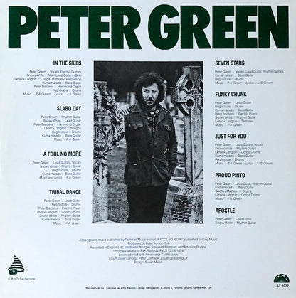 Peter Green (2) : In The Skies (LP, Album)