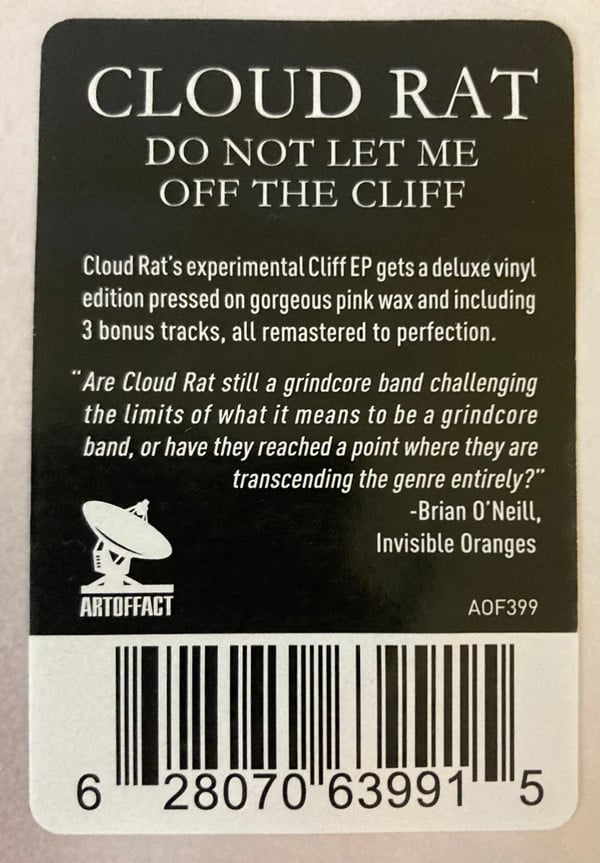 Cloud Rat : Do Not Let Me Off The Cliff (LP, EP, Dlx, RE, RM, Pin)