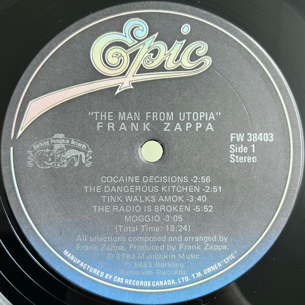 Frank Zappa : The Man From Utopia (LP, Album)
