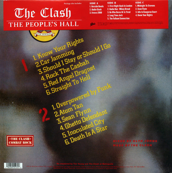The Clash : Combat Rock + The People's Hall (LP, Album, RE + LP, Comp + LP, S/Sided, Comp + RM,)