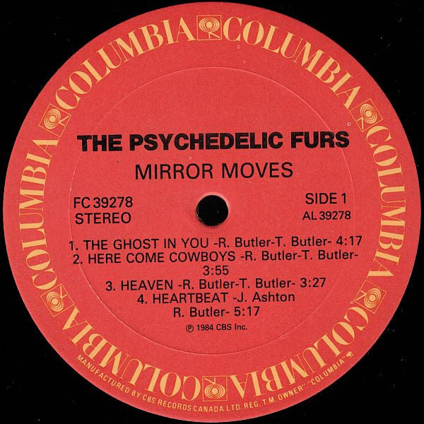 The Psychedelic Furs : Mirror Moves (LP, Album)