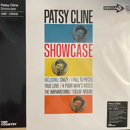 Patsy Cline : Showcase (LP, Album, Mono, Club, RE, RM, Ora)