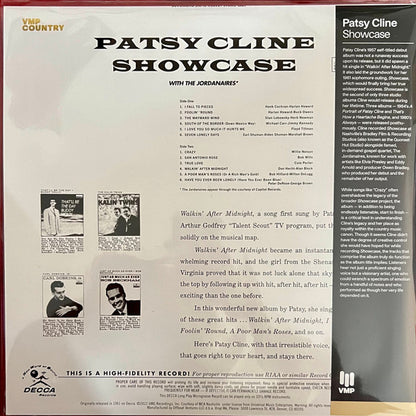Patsy Cline : Showcase (LP, Album, Mono, Club, RE, RM, Ora)