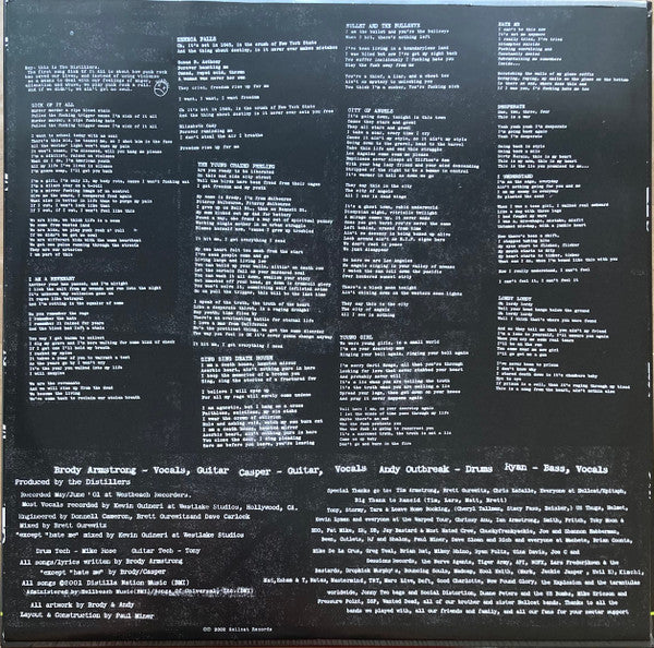 The Distillers : Sing Sing Death House (LP, Album, Ltd, RE, Dou)