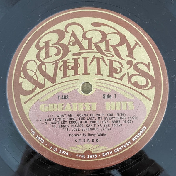 Barry White : Barry White's Greatest Hits (LP, Comp, San)