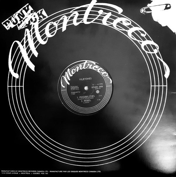 The Viletones : Screaming Fist (12", EP)