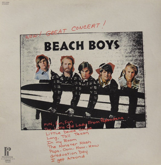 The Beach Boys : Wow! Great Concert! (LP, RE)