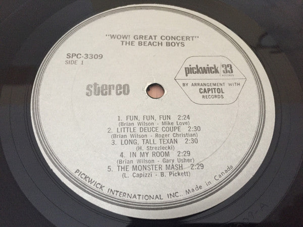 The Beach Boys : Wow! Great Concert! (LP, RE)