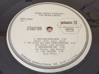 The Beach Boys : Wow! Great Concert! (LP, RE)