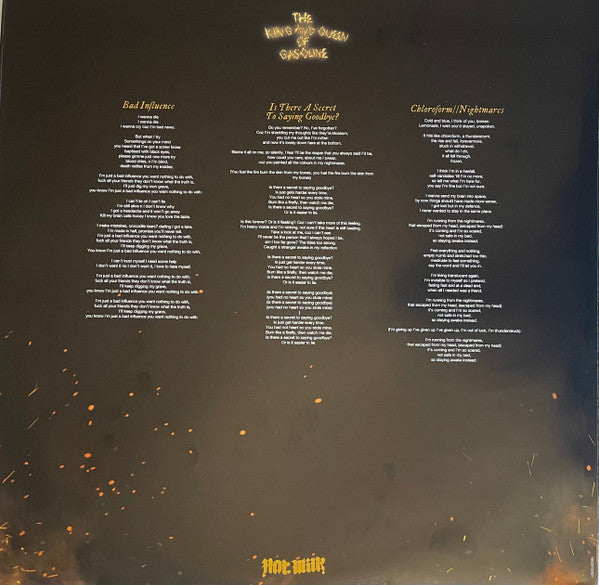 Hot Milk : The King And Queen Of Gasoline (12", EP, Ltd, Whi)