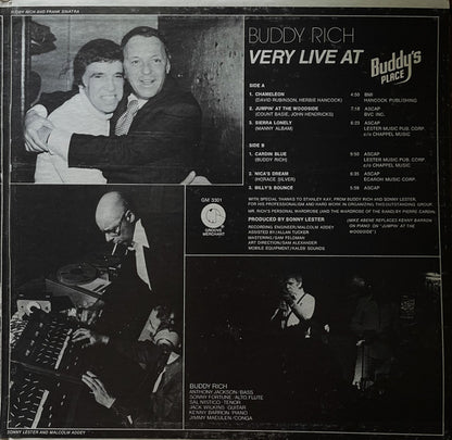 Buddy Rich : Very Live At Buddy's Place (LP, Album, Son)