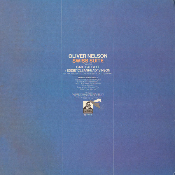 Oliver Nelson : Swiss Suite (LP, Album, Gat)