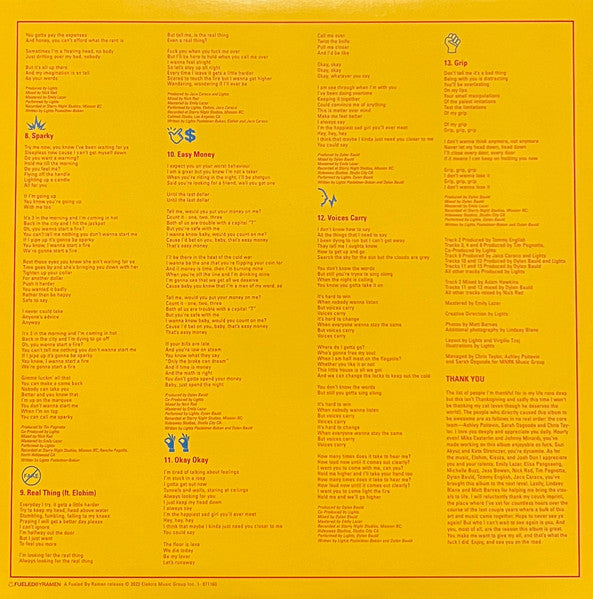 LIGHTS (5) : Pep (LP, Album, Ltd, Blu)