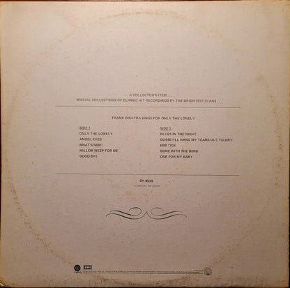 Frank Sinatra : Frank Sinatra Sings For Only The Lonely (LP, Album, RE)