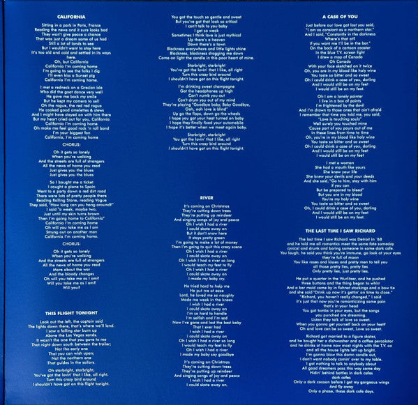 Joni Mitchell : Blue (LP, Album, RE, RM, 180)