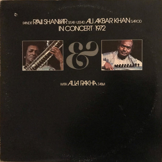 Ravi Shankar / Ali Akbar Khan With Alla Rakha : In Concert 1972 (2xLP, Album)