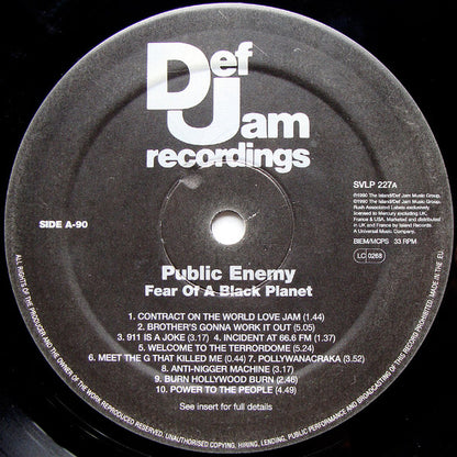 Public Enemy : Fear Of A Black Planet (LP, Album, Ltd, RE, 180)