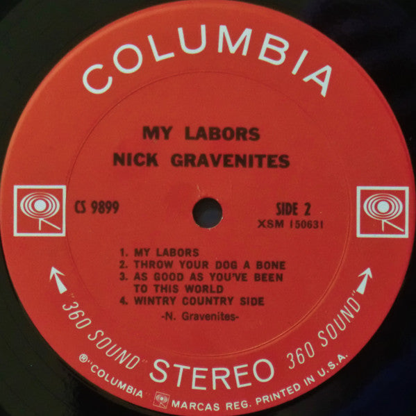 Nick Gravenites : My Labors (LP, Album, Ter)