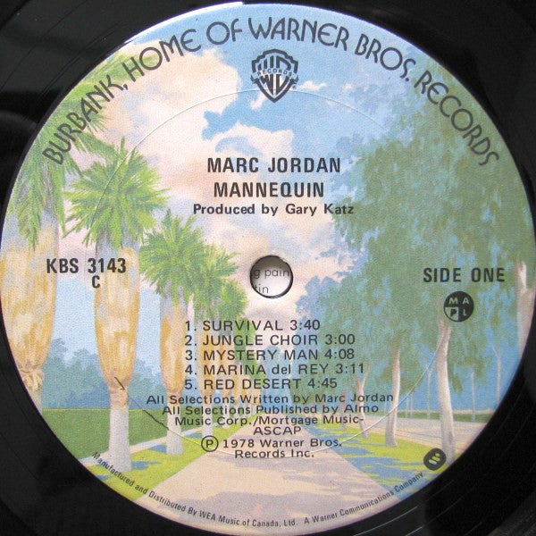 Marc Jordan : Mannequin (LP, Album)