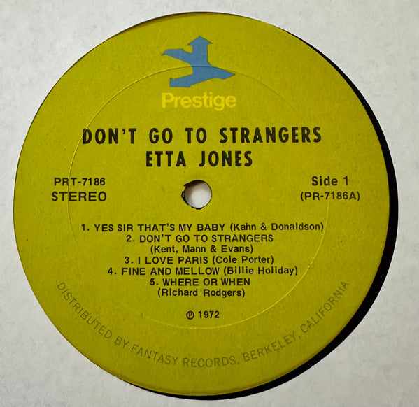 Etta Jones : Don't Go To Strangers (LP, Album, RE)