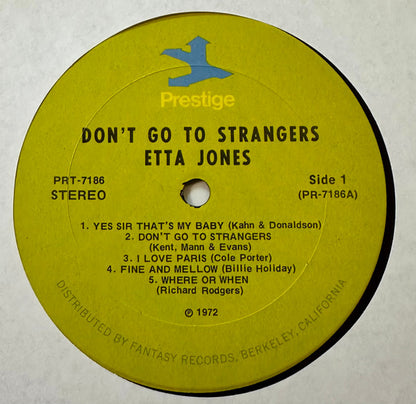 Etta Jones : Don't Go To Strangers (LP, Album, RE)