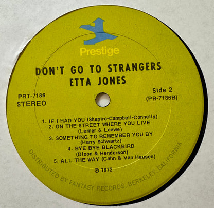 Etta Jones : Don't Go To Strangers (LP, Album, RE)