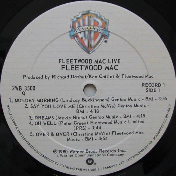 Fleetwood Mac : Fleetwood Mac Live (2xLP, Album, Lar)