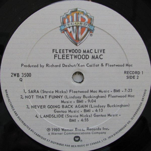 Fleetwood Mac : Fleetwood Mac Live (2xLP, Album, Lar)