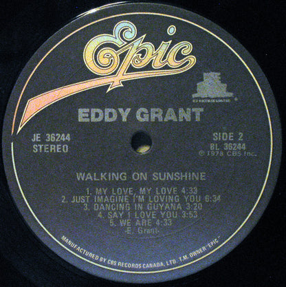 Eddy Grant : Walking On Sunshine (LP, Album, RE)