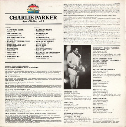 Charlie Parker : Apex Of Be Bop Vol. 2 (LP, Comp)