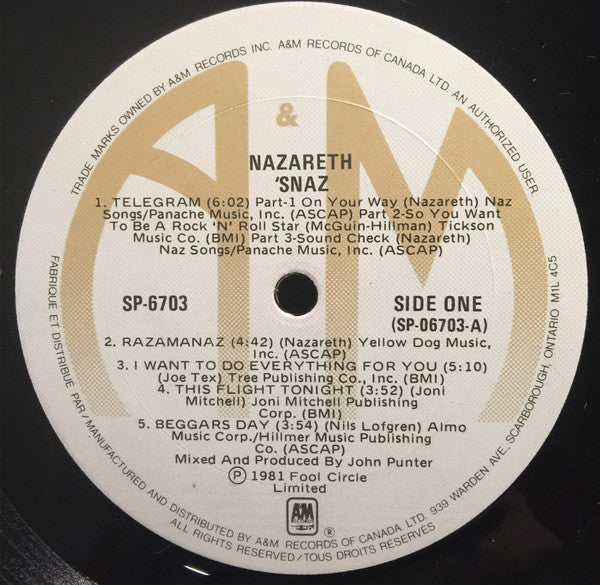 Nazareth (2) : 'Snaz (2xLP, Album)