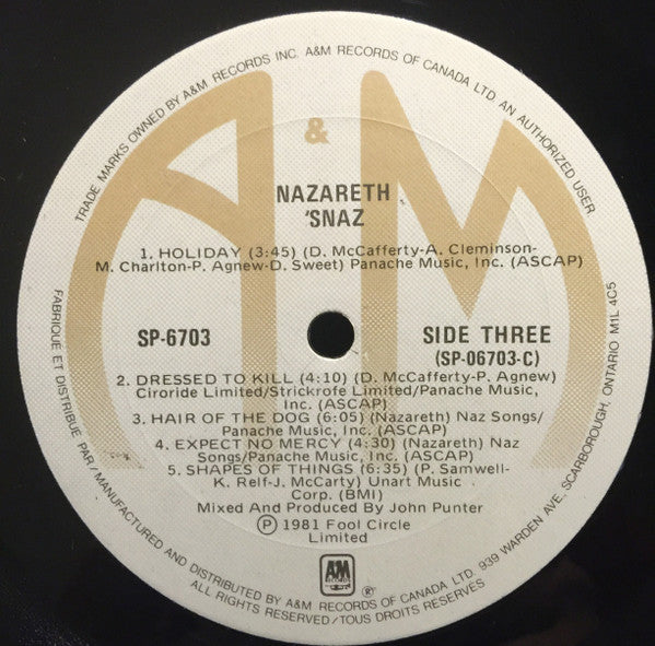 Nazareth (2) : 'Snaz (2xLP, Album)