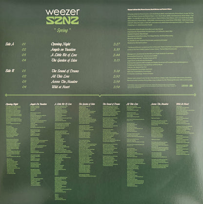 Weezer : SZNZ: Spring (12", EP)