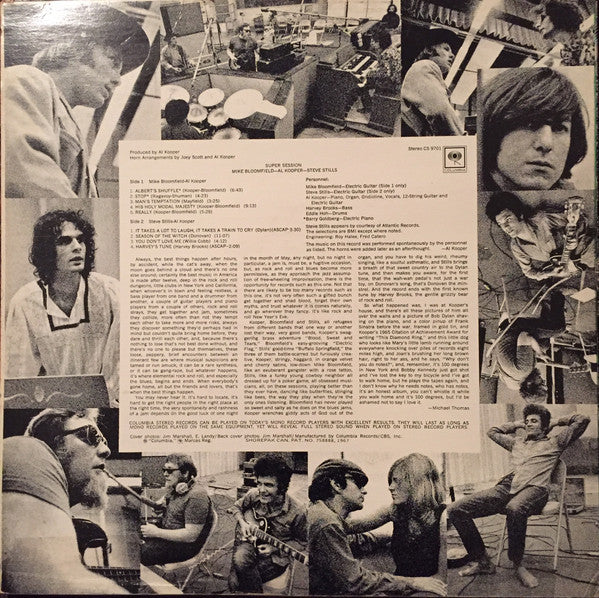 Mike Bloomfield / Al Kooper / Steve Stills* : Super Session (LP, Album, RE, RP)