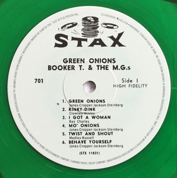 Booker T. & The M.G.s* : Green Onions (LP, Album, Mono, Dlx, RE, RM, Gre)